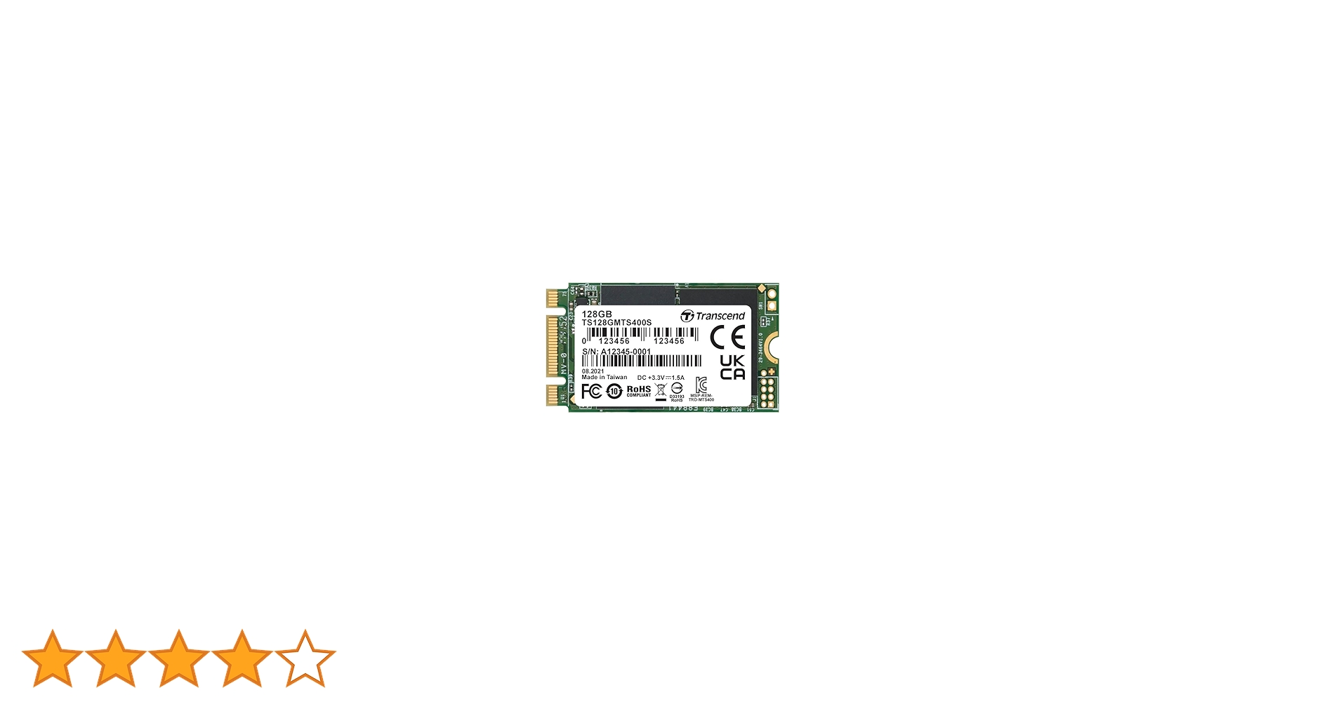 内蔵型SSD Transcend MTS400 128GB M.2 SSD Amazon | Transcend 128GB SATA III 6Gb/s MTS400 42 mm M.2 SSD